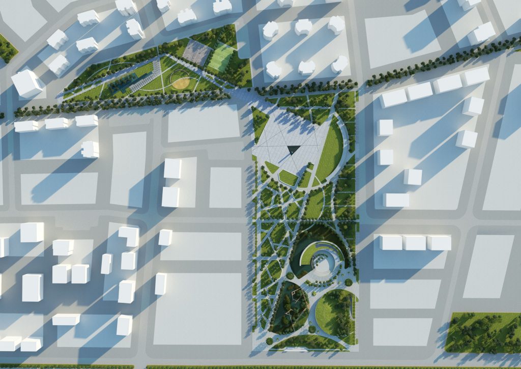 Visualization of Town Square & Exhibition Building . Diyarbakır