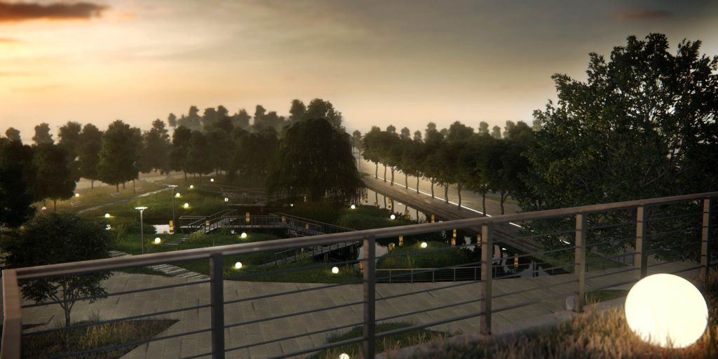 Visualization of Town Square & Exhibition Building . Diyarbakır