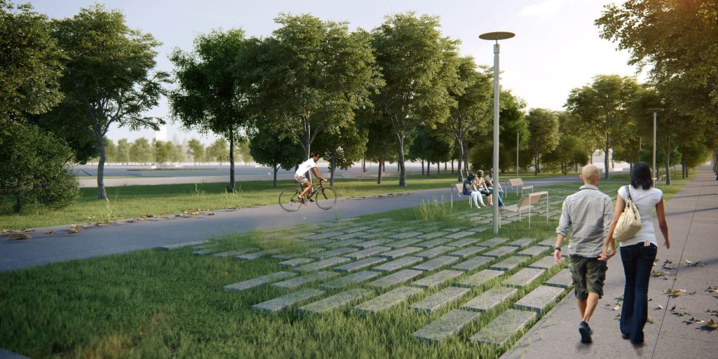 Visualization of Town Square & Exhibition Building . Diyarbakır