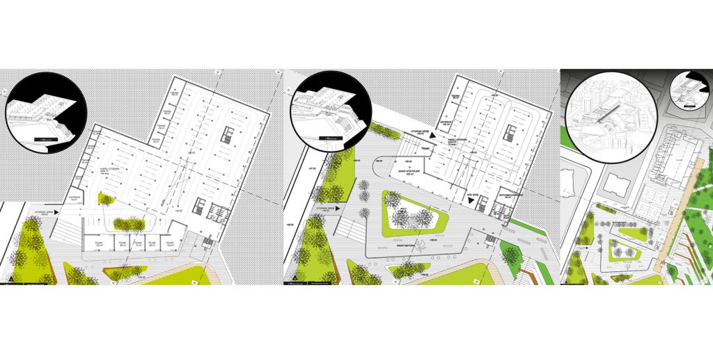 Plan drawing of Park Square