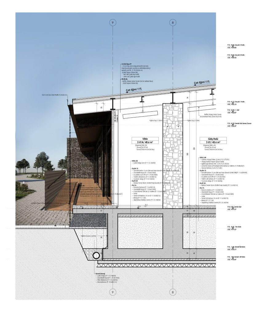 Axonometric drawing of Apple Museum