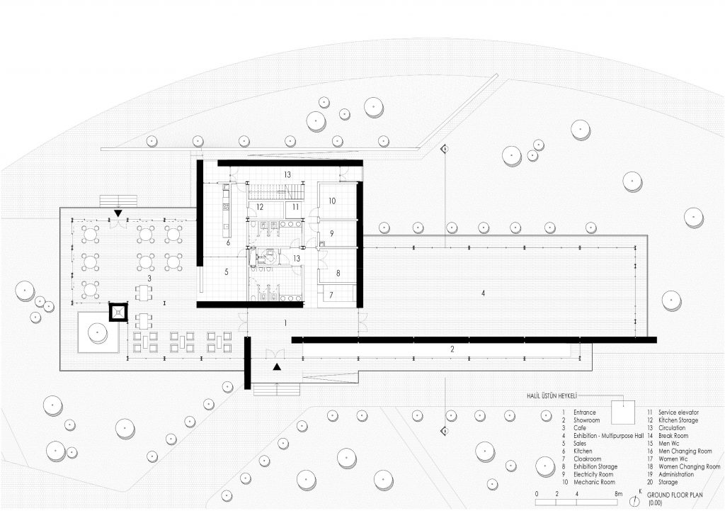 Plan drawing of Apple Museum