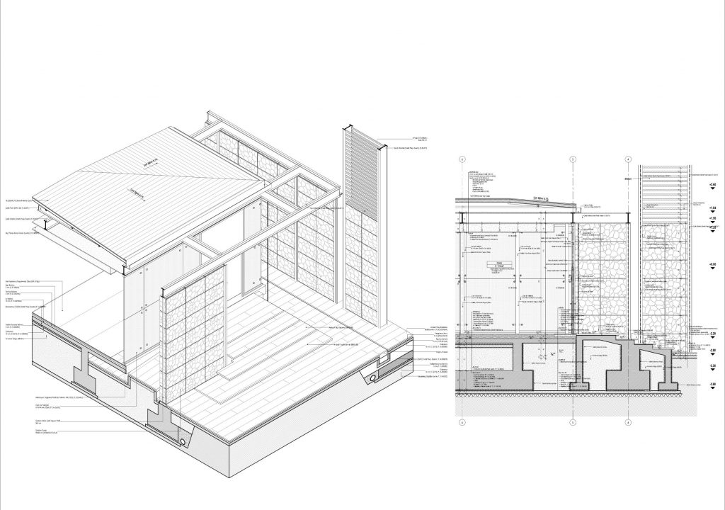 Section drawing of Stone Mosque