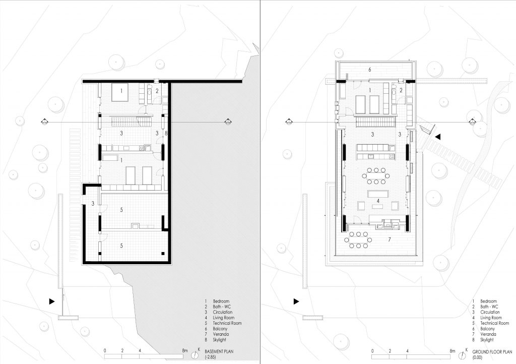 Plan drawing of Ulusoy Mountain House