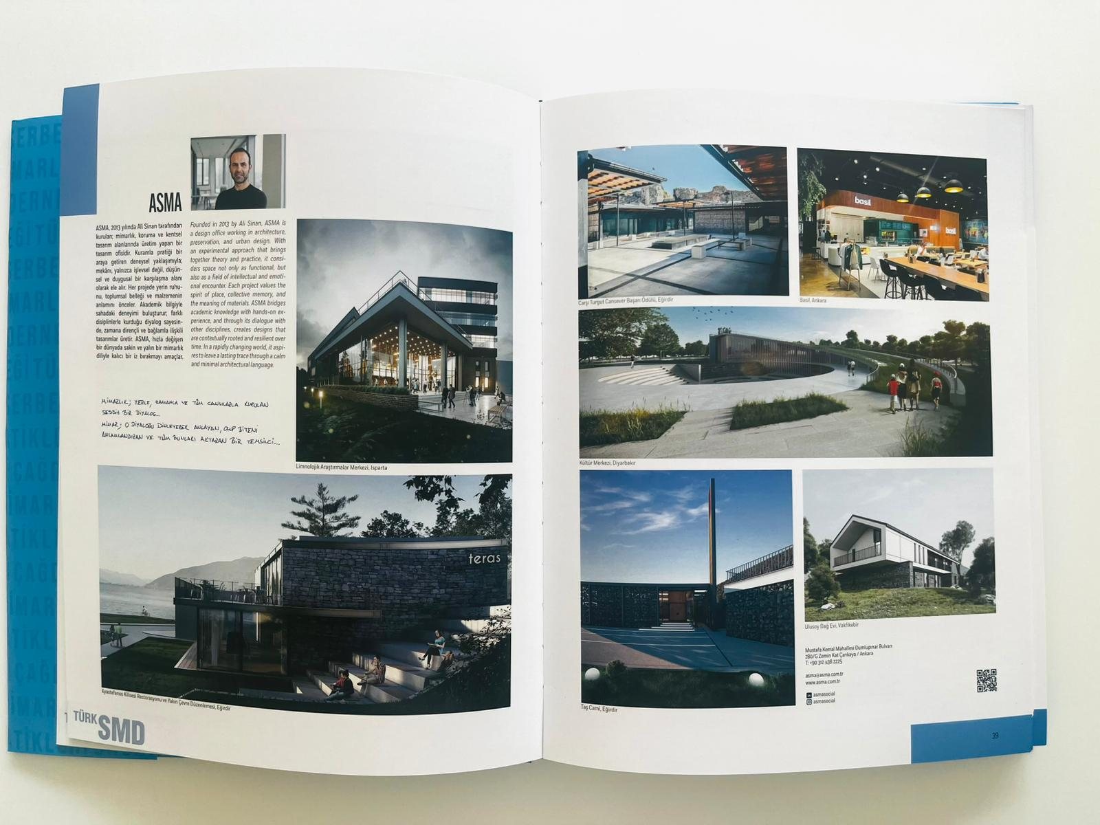 ASMA in the “TürkSMD 2025 Contemporary Architectural Practices” Catalogue