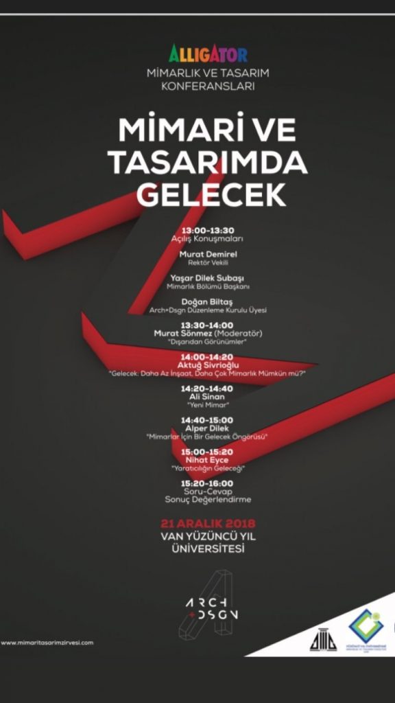 Ali Sinan Took Part as a Speaker at the “Future in Architecture and Design” Conference